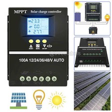 4000W 100A MPPT Solar Charge Controller 12V/24V/36V/48V Battery PV Regulator USB