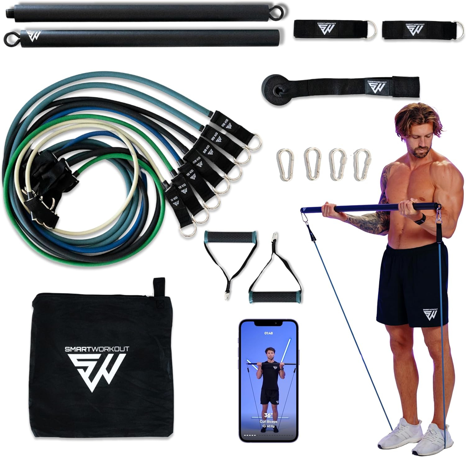 Kit élastiques de musculation et bandes de résistance pour vos séances de fitness en salon