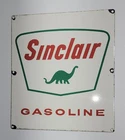 Vintage SINCLAIR GASOLINE Dino Porcelain Sign 13-1/2" x 12" 1-sided