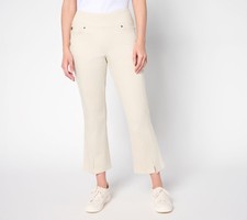 Belle by Kim Gravel Women's Pants Sz 12 Tall TripleLuxe Twill White A691882