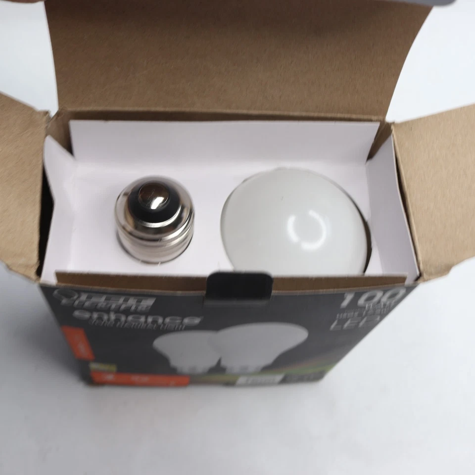 (2-Pk) Feit Electric  LED Light Bulb Dimmable 2700K Soft White A19 100W Eqv - Image 3 of 4