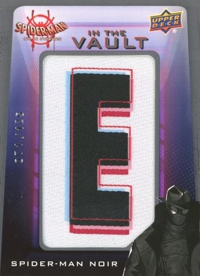 UPPER DECK INTO THE SPIDERVERSE SPIDER-MAN NOIR E #VLP-04 71/125 PATCH RELIC