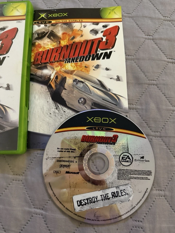 Burnout 3 Takedown Xbox *MINT CIB* - Image 3 of 4