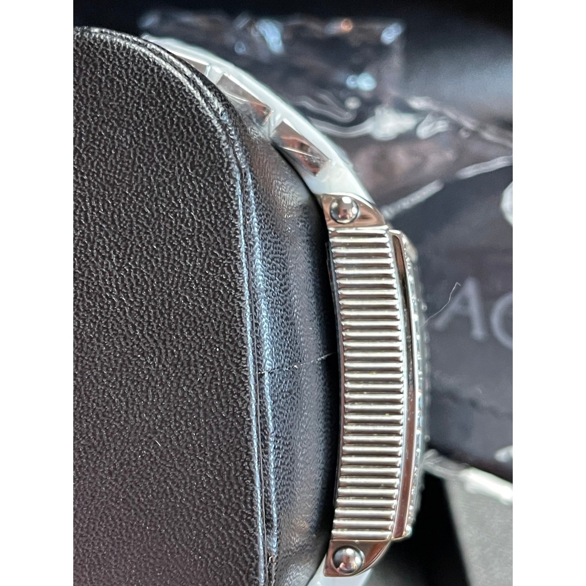 Aquaswiss Kelly Ladies Silver White Rubber White Bracelet W.Silver Watch NIB Women main image 3