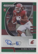 2020 Panini Prizm Draft Picks Rookies Green Dezmon Patmon #150 Auto 0c6