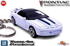 🎁🚦🆕 ULTRA RARE KEY CHAIN WHITE PONTIAC FIREBIRD TRANS AM RAM AIR. WS6 V8 💕🎁