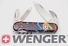 Vintage 1990's WENGER Swiss Army Knife SNIFE - 85mm Commander CRAZY Handle