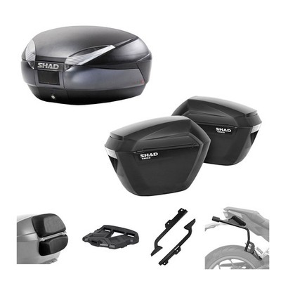 Set SHAD Bauletto SH48K Und Koffer SH23K für Suzuki 650 Sv 2016-2026