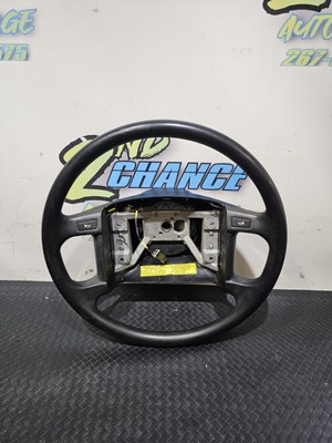 VG Cond Black 1992-97 Ford F150 F250 Bronco Steering Wheel Rubber F-150 