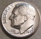 SELLING AS SHOWN - 1980 D UNCIRCULATED ROOSEVELT DIME ~ NICKEL CLAD COPPER ~ 843