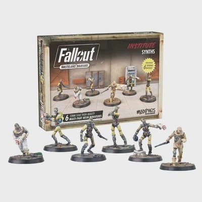 Fallout: Wasteland Warfare Institute Synths NIB Resin Miniatures w/Bonus lot