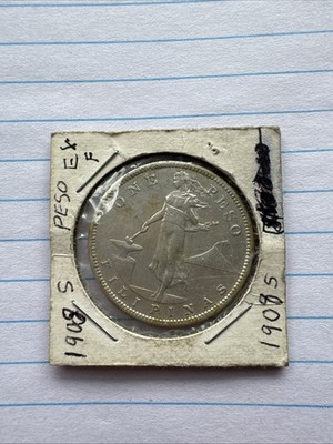 1908-US Philippine One Peso Silver | eBay