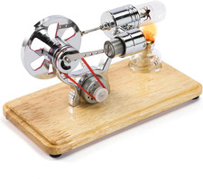 Mini Motore Ad Aria Calda Modello Di Motore a LED Colorato, Kit Scientifico Educ