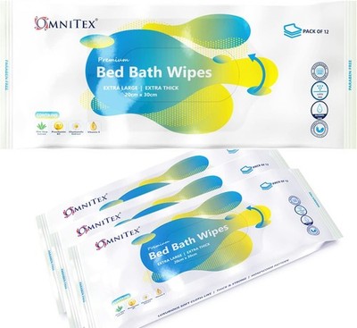 3x12 Stück Omnitex Extra Dicke Premium Bett Badetücher - Mikrowellengeeignet Extra Groß