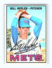 1967 Topps Baseball New York Mets Bill Hepler #144