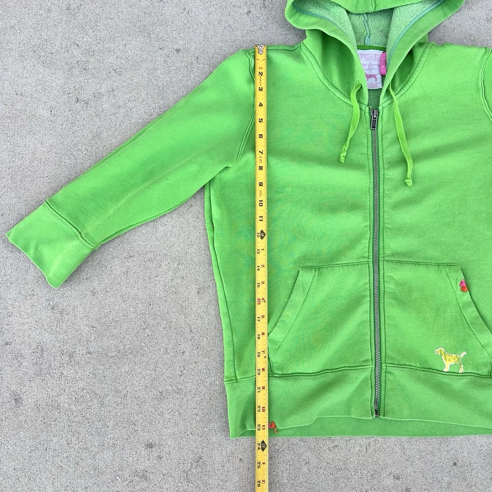 Vintage Y2K Pink Victoria’s Secret Set Green Hoodie & Sweatpants Medium 2006 - Image 4 of 4