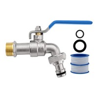 Garten Wasserhahn Messing Kugelhahn Auslaufhahn Aussen Standard 3/4 Zoll