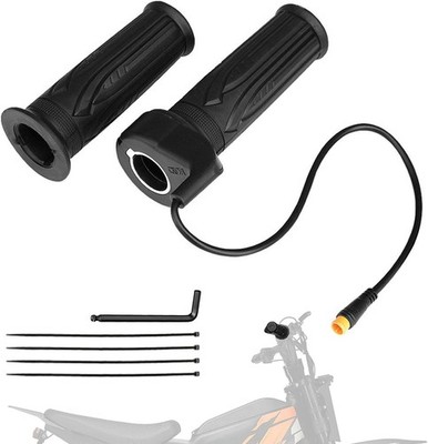 Electric Dirt Bike Throttle Grip Fit HAPPYRUN G300 Pro Full Twist Snap On Switch