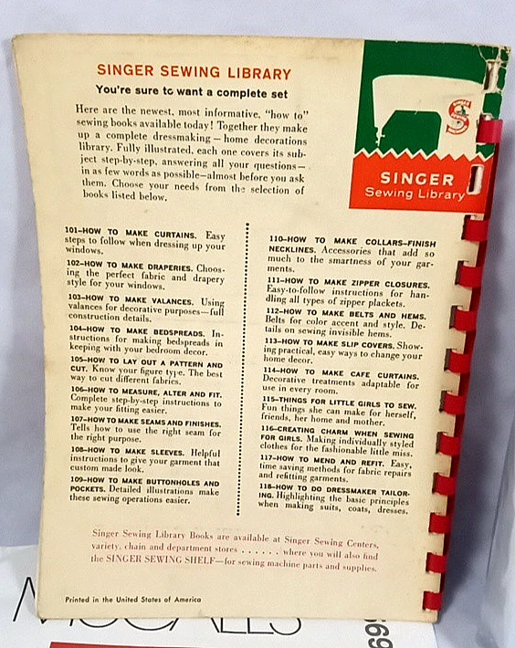 Sewing/Craft Lot, Vtg Patterns & Singer Sewing Book, Embroidery Hoops, & more - Image 4 of 4