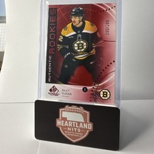 Upper Deck SP Game Used Riley Duran Boston Bruins Red Rookie /399