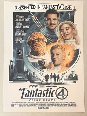 Cineworld exklusives A3 Fantastic Four 4 Poster Marvel Studios von Matt Ferguson