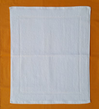 TAPPETO TAPPETINO SCENDIDOCCIA BAGNO 100% COTONE MORBIDA SPUGNA BIANCO HOTEL B&B