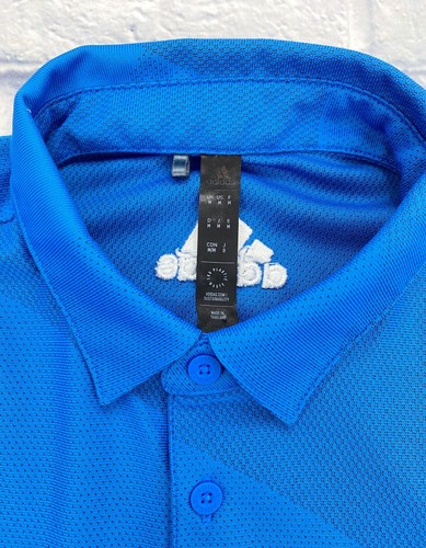 Daniel Berger PGA Tour Issued Adidas Polo Geometric Blue Sz Medium - Picture 4 of 7