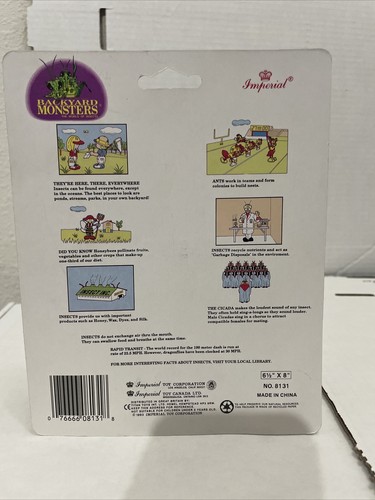 Vintage NOS 1993 Imperial Backyard Monsters Insektenkäfer Aufziehen NEU - Bild 2 von 2