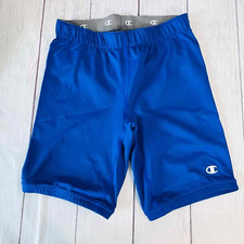 champion blue kids performance shorts