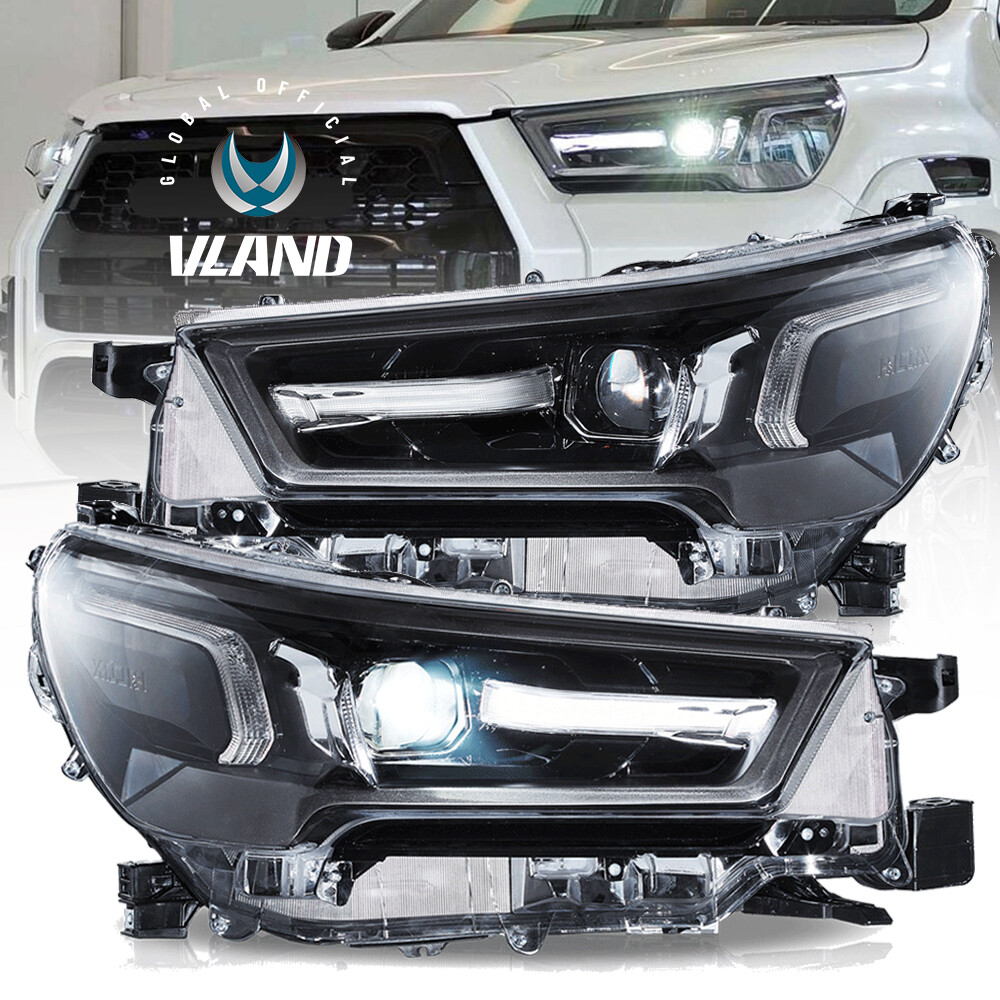 VLAND FULL LED Projector Headlights For 2021-2024 Toyota Hilux