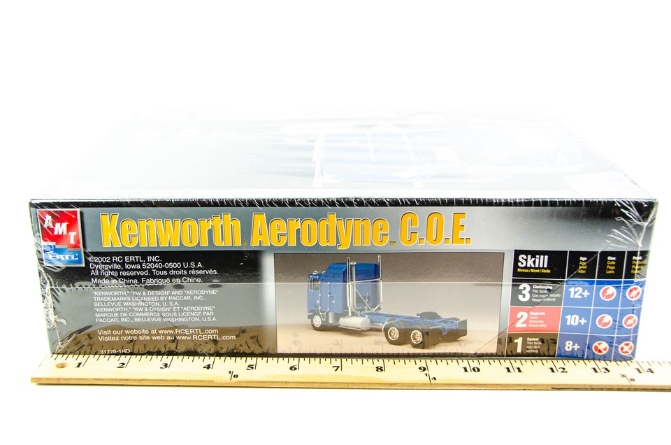 Factory Sealed AMT 1/25 Kenworth Aerodyne COE Model Truck Kit 31770 | eBay