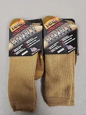 2 Pair Covert Threads Men's Fire Socks Style# 2909 Boot Size 13 - 15