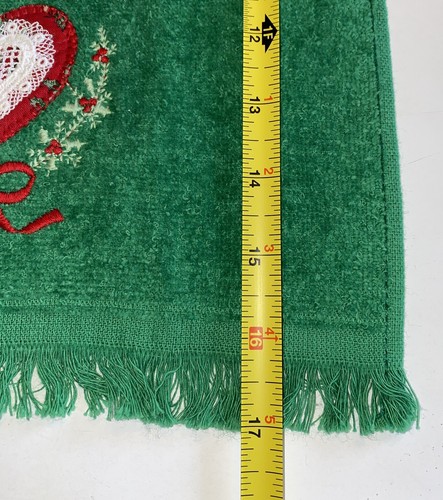 Lot Of 4 Vintage Embroidered Snowman Bear Santa Christmas Fingertip Towels - Picture 10 of 16