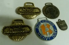 Westrac Koehring Heavy Duty AID Berlin Barndenburg Gate watch fob lot 5 metal