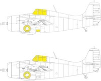 MW22 Eduard EX878 F4F-3 Tface 1/48 Mask For Eduard