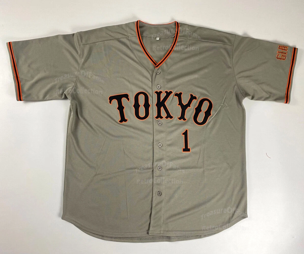 Throwback Sadaharu Oh #1 Japan Tokyo Giants Baseball Jerseys Sewn