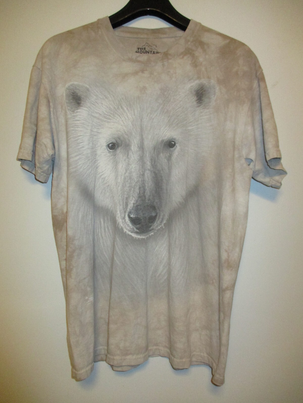 Camiseta The Mountain Tie Dye Oso Polar Para Hombre Grande Beige 2011 Jeremy Paul
