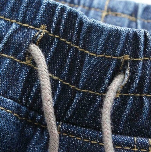 Pantalones harén de mezclilla para hombre Pantalones Jean Jogger Cordón Informales Moda Pantalones deportivos - Imagen 5 de 11