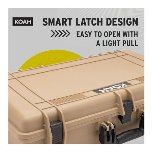 Koah Weatherproof Hard Case with Customizable Foam 28 x 17 x 7 In Tan - Bild 6 von 12