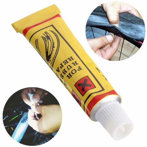Bike Tire Repair Kit Adhesive Fix Punctures with Rubber Cement New Q5 - Picture 3 of 12