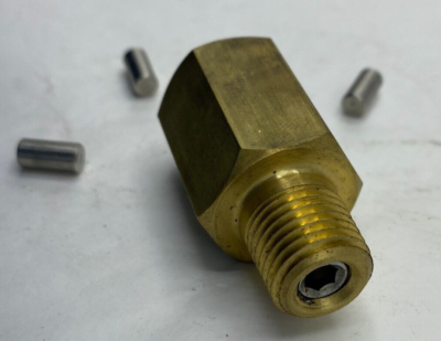 #ad #ad NOSHOK 1325 1 4quot; NPT BRASS PRESSURE SNUBBER MADE IN USA $23.99