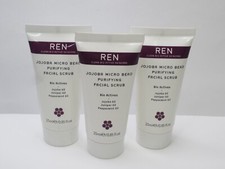 REN JOJOBA MICRO BEAD PURIFYING FACIAL SCRUB 0.85 OZ LOT OF 3 