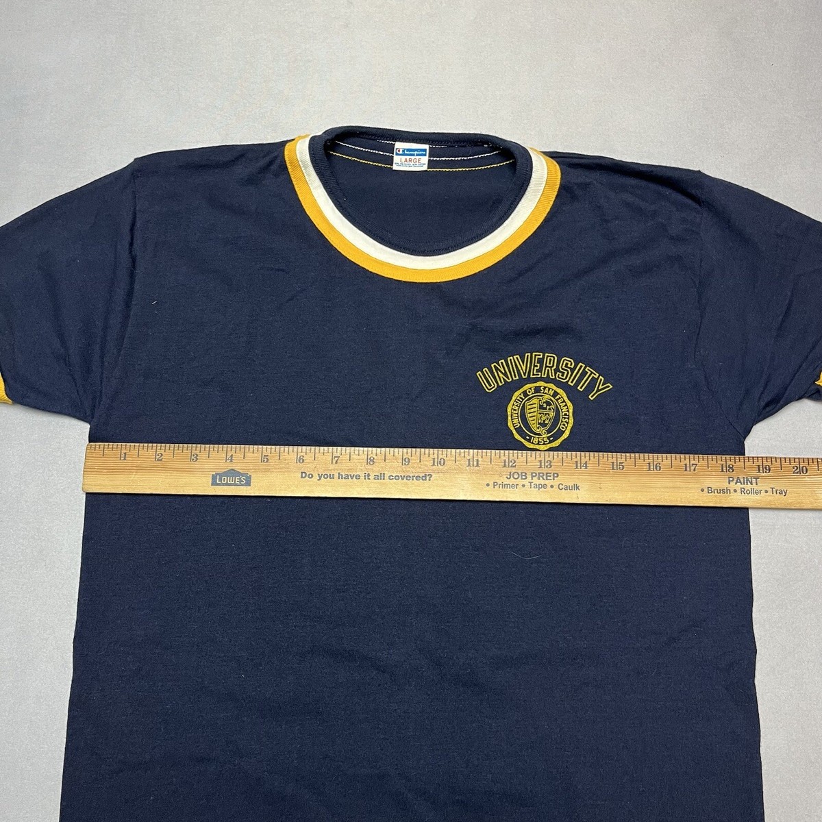 Vintage 70s Champion Blue Bar University of San Francisco T Shirt