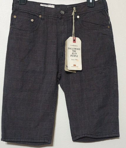 Bermuda Chino Shorts Boys Size 14 Youth Kids Flat Front Cotton Plaid Pockets NWT - Picture 7 of 8