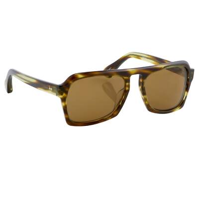 Dries Van Noten Sonnenbrille Unisex eckig gelb DVN39C4SUN