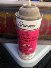 Vintage Spray Paint Can SPRAYON Paper Label 70s