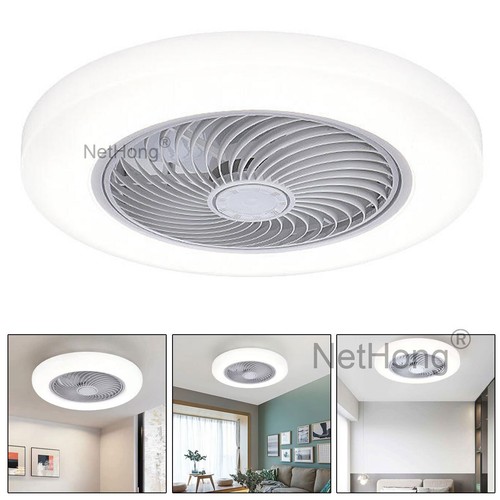 6 Speed Large LED Ceiling Fan with Lighting LED Light Adjustable Wind + Remote - Picture 8 of 10