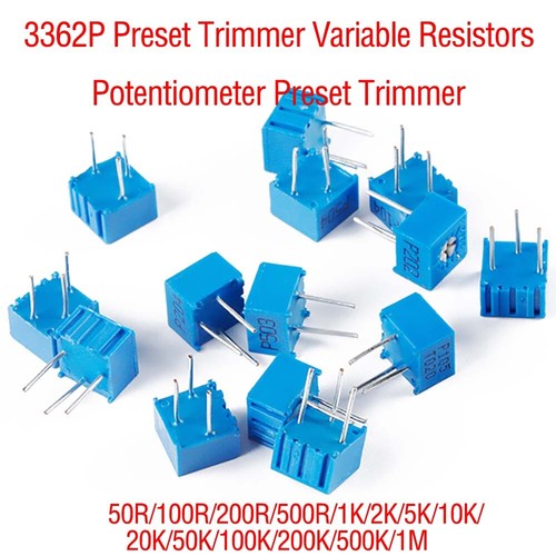 3362P Preset Trimmer Variable Widerstände Potentiometer Preset Trimmer 50R-1M Topf - Bild 1 von 2