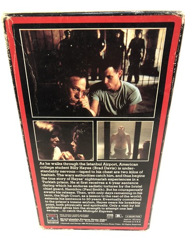 Midnight Express (VHS, 1985) Brad Davis Paul Smith ORIGINAL RCA 4 FLAP RELEASE - Picture 2 of 3