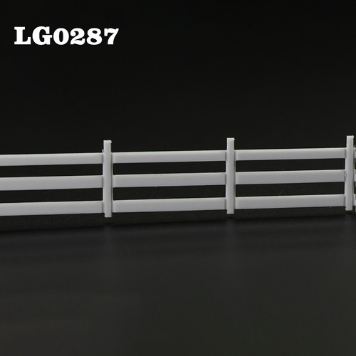 1 Meter Model Railway Diorama White HO Scale 1:87 Building Fence Wall - Picture 8 of 12